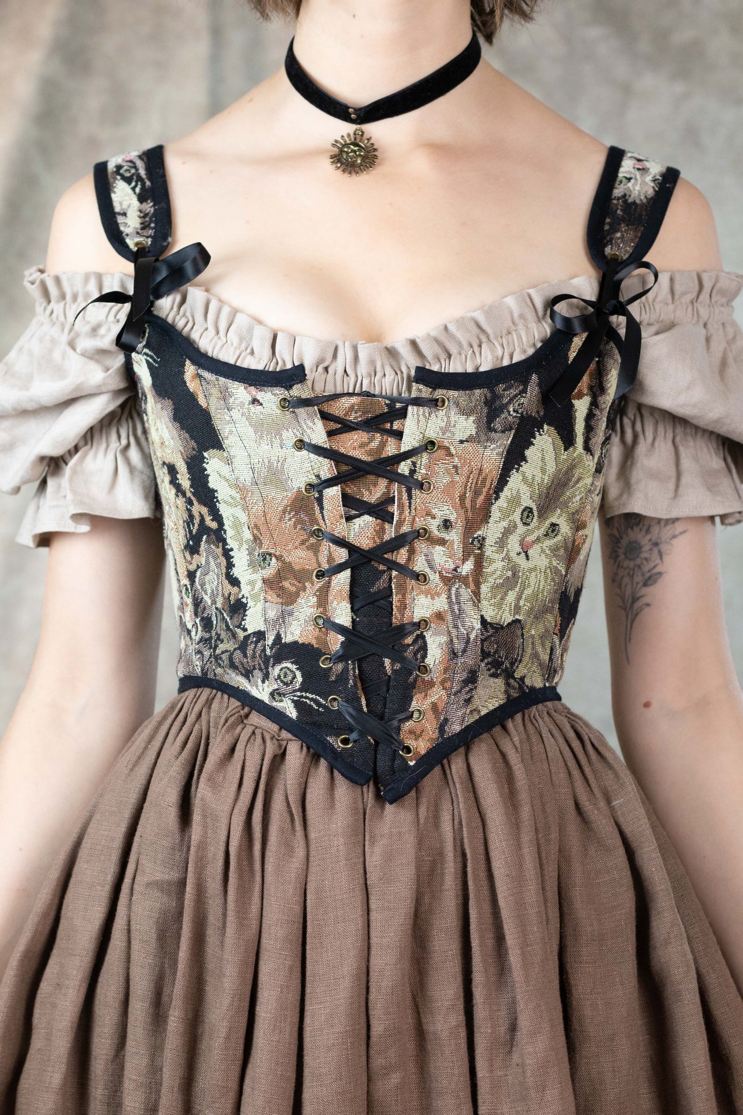 Katie YOUNG LOLITA ribbon bustier-