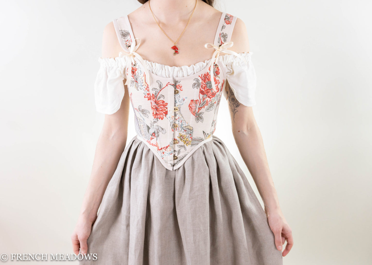 Natural Linen Renaissance Skirt
