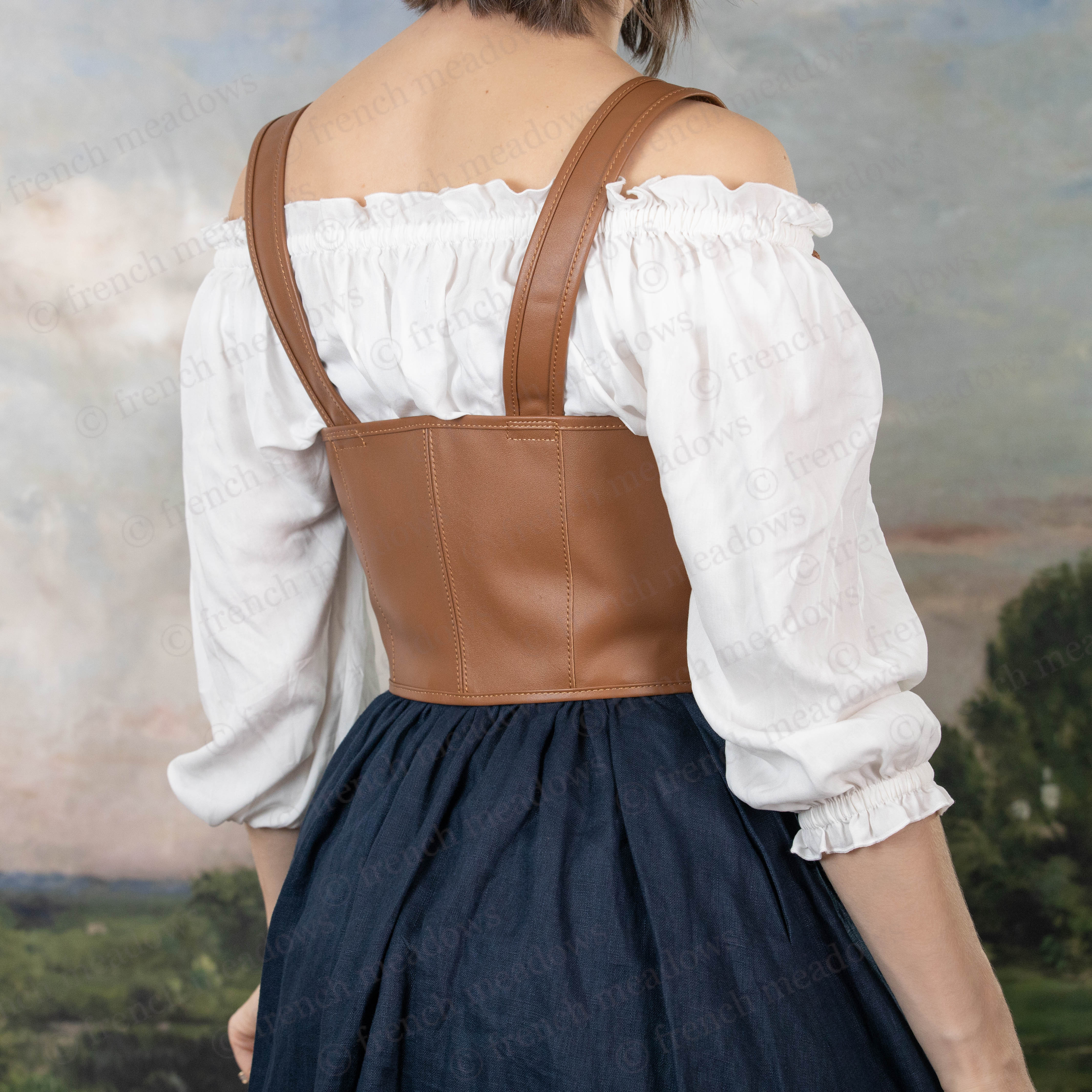 Leather Underbust Corset Belt French Meadows