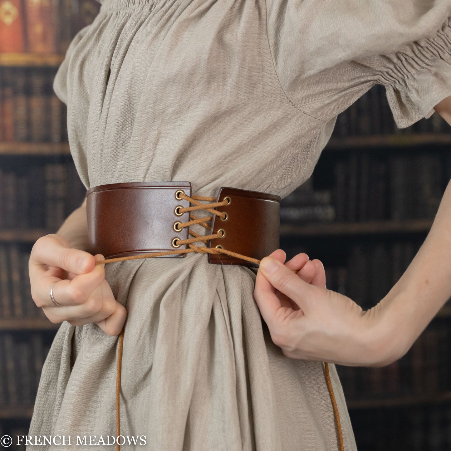 Wide Leather Waist Belt  Leather Belt Viking Medieval – French Meadows