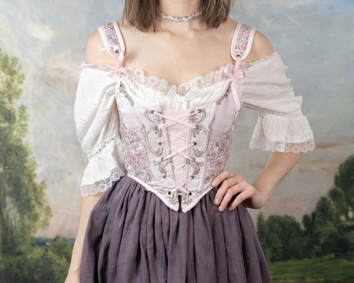 Light Pink Rococo Renaissance Bodice – French Meadows