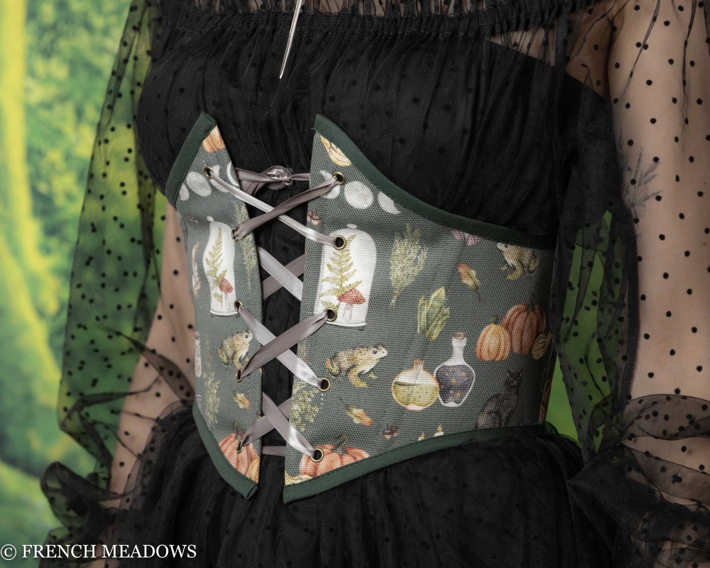 Teal Witchy Corset Belt – French Meadows