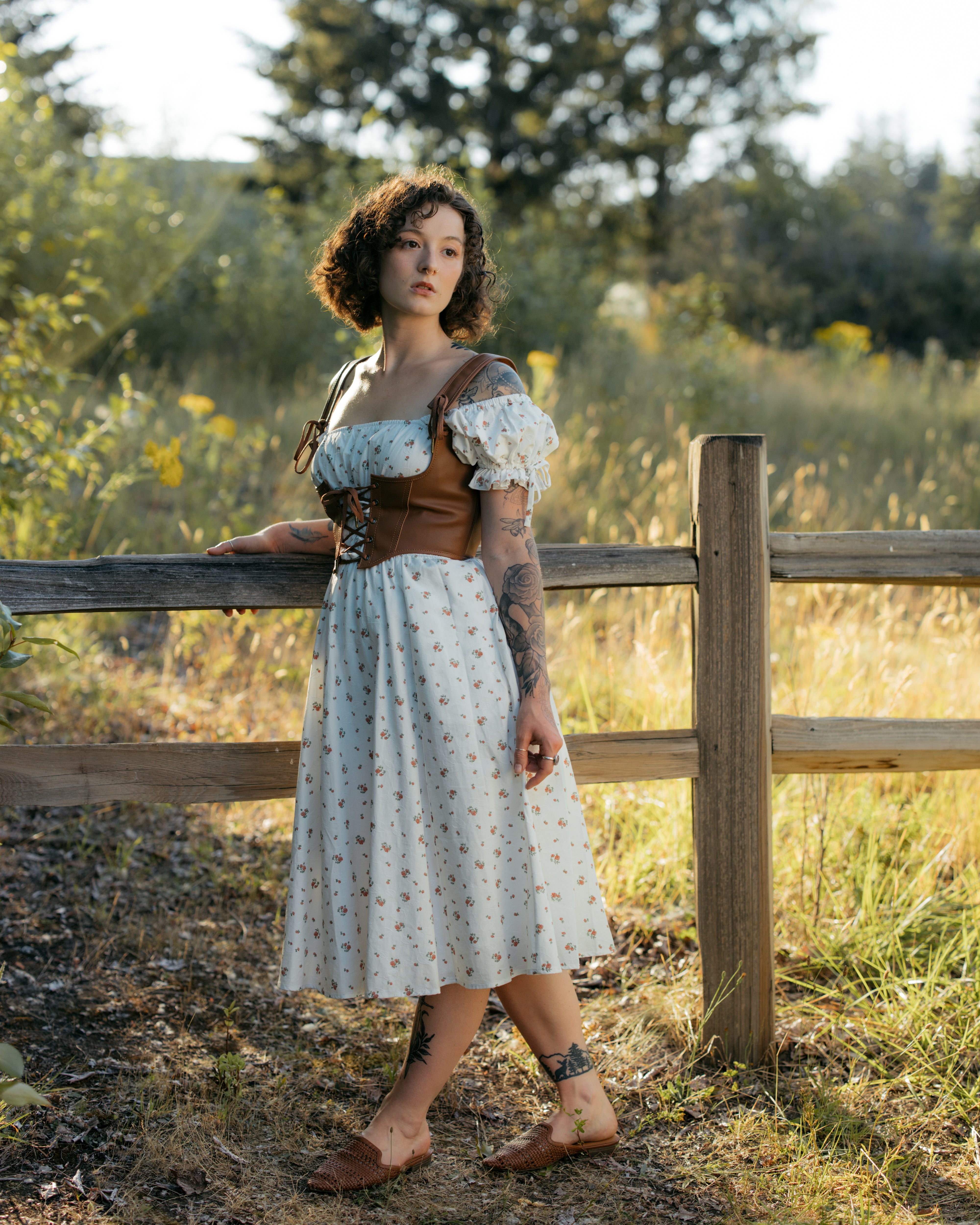 Floral milkmaid dress hotsell