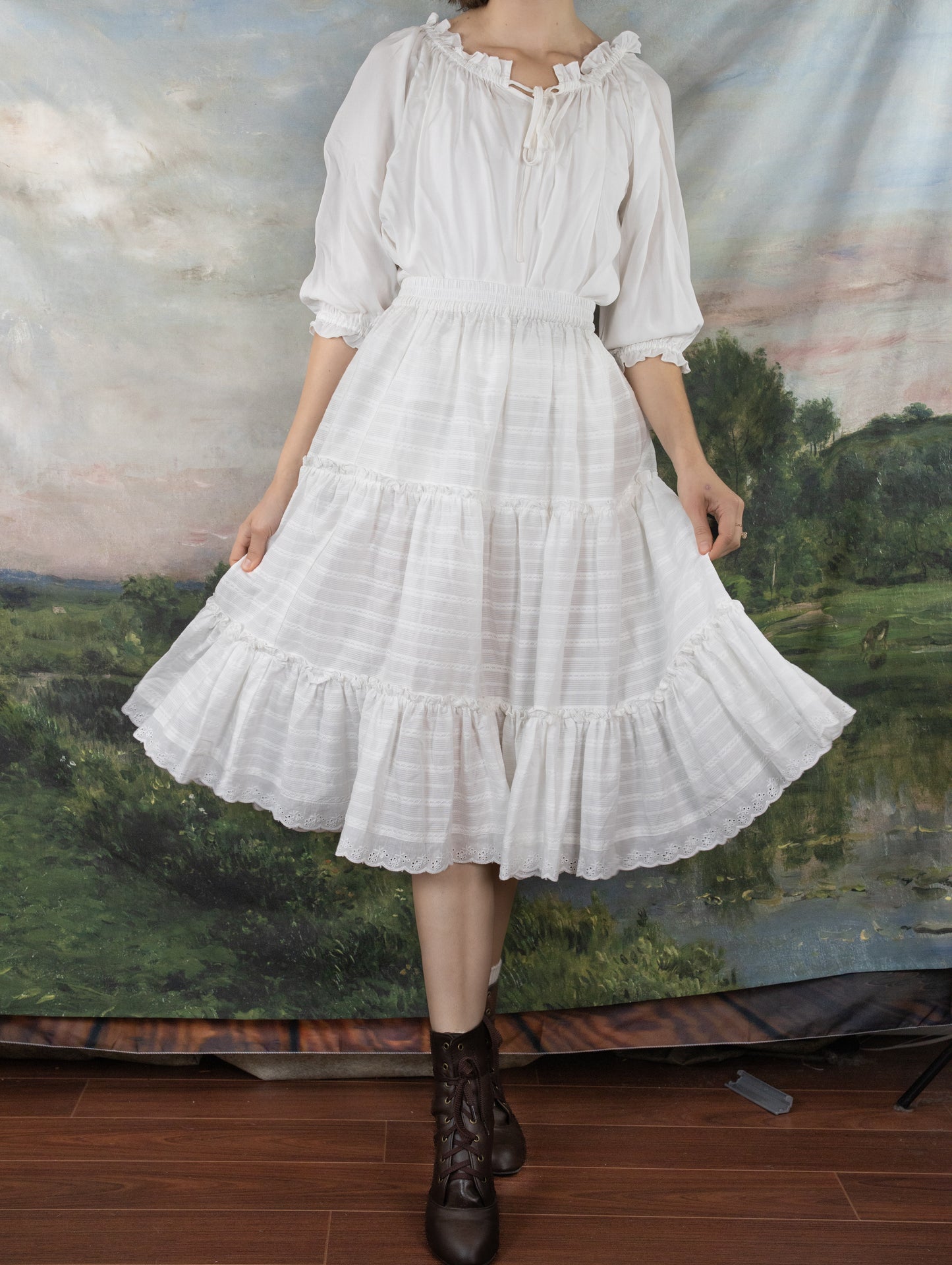 White Cotton Petticoat