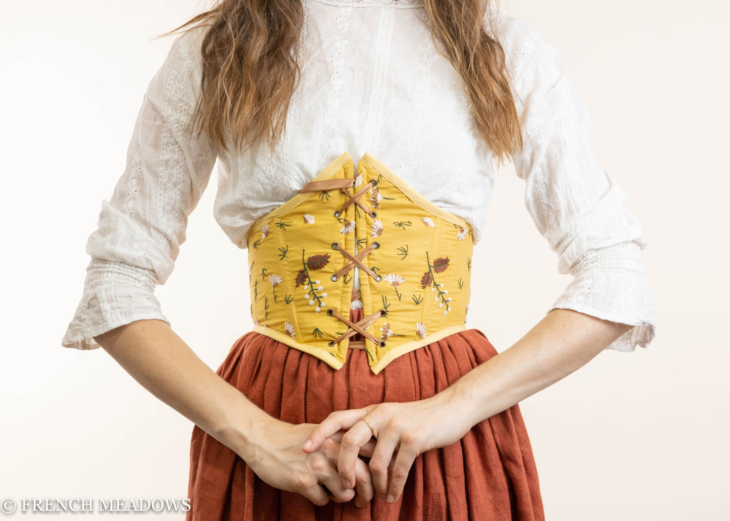 Yellow Floral Corset Belt – French Meadows